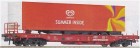 47633 Roco Standard well-flat car with load